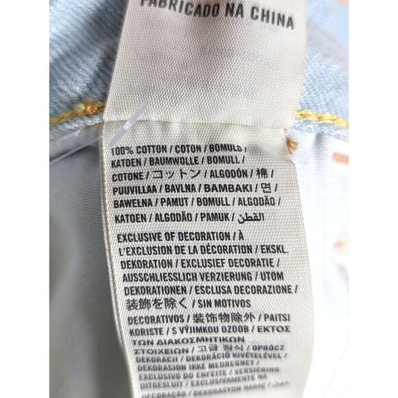 HOLLISTER Y2K Grunge Wash Low-Rise Micro-Mini Festival Denim Skirt Junior Size 3 - Picture 6 of 6